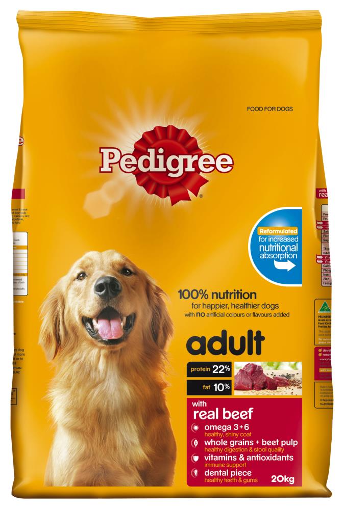 Pedigree Dog Beef 20kg (174177)(175587) - Wholesale Pet Supplies