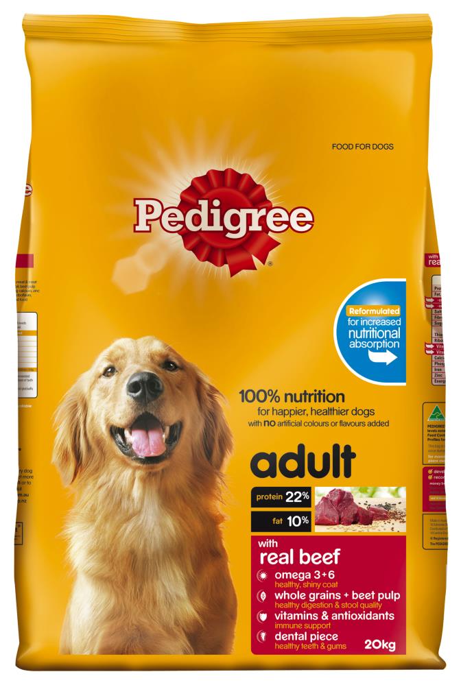 Pedigree Dog Beef 20kg 174177 175587