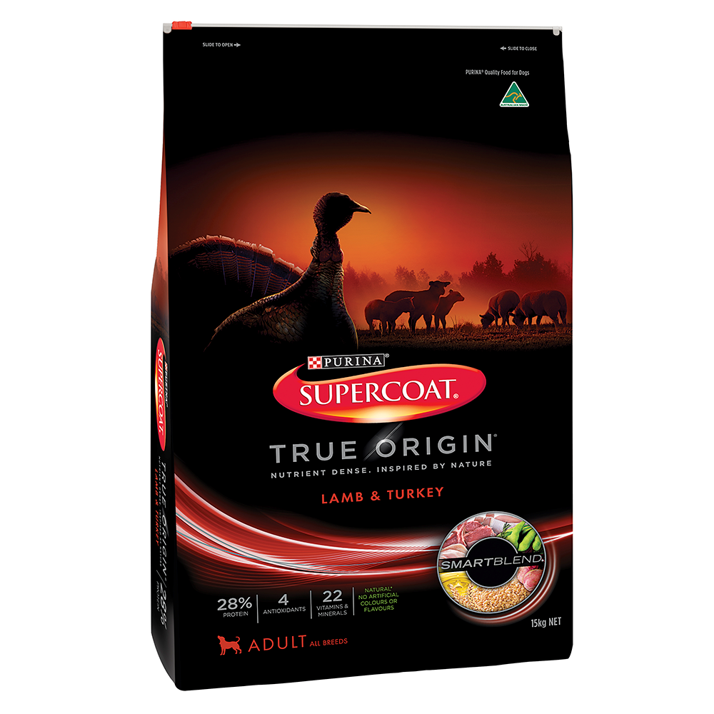 Supercoat Dog True Origin Lamb Turkey 15kg 12375345