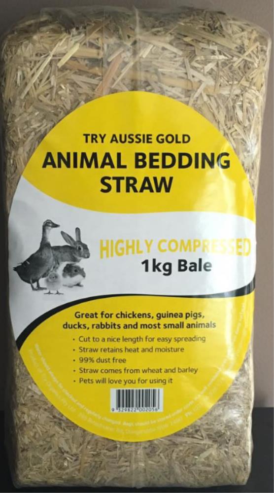 BCS Small Animal Bedding Straw Hay Brick 1kg (WPS2056) - Wholesale Pet  Supplies