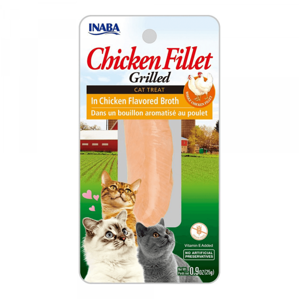 INABA CHICKEN FILLET in Chicken Broth (CAT TREAT) 6x25g